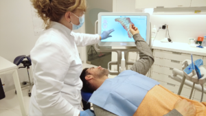 Escáner intraoral paciente