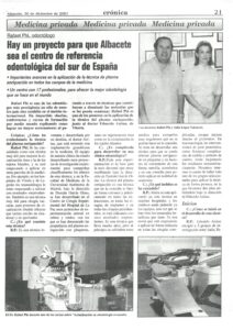 El doctor afael Plá durante una de sus primeras intervenciones