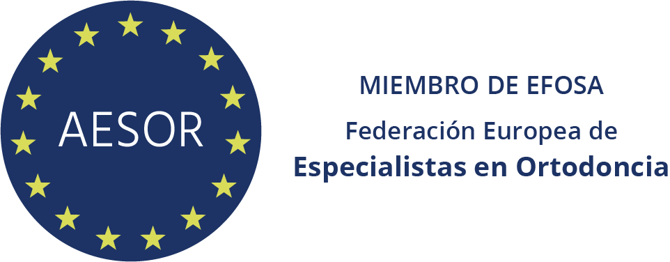 Logo de AESOR (Asociación Española de Especialistas en Ortodoncia), acreditación profesional de la Dra. Julia López en Albacete
